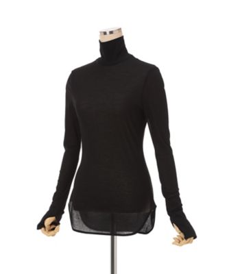 Cotton Jersey High Neck Top 6S