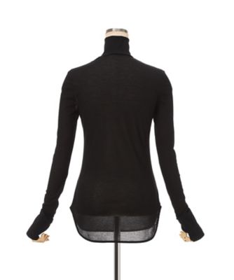 Cotton Jersey High Neck Top 6S