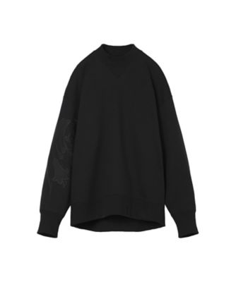 Floral Embroidery Oversized Sweat
