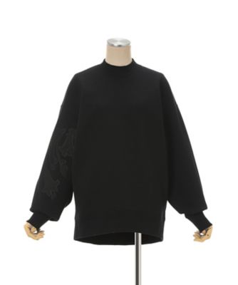 【○△□さま専用】MameKurogouchi/オーバーサイズスウェット Floral Embroidery Oversized Sweat