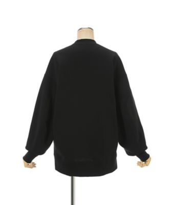 Floral Embroidery Oversized Sweat