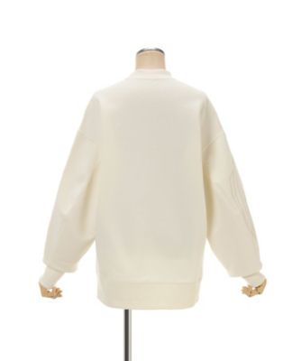 Floral Embroidery Oversized Sweat