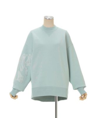 mame kurogouchi マメ キルティング袖切り替えスウェット S Mame Kurogouchi(マメ) Victorian Pattern Quilting Sweatshirt 切替