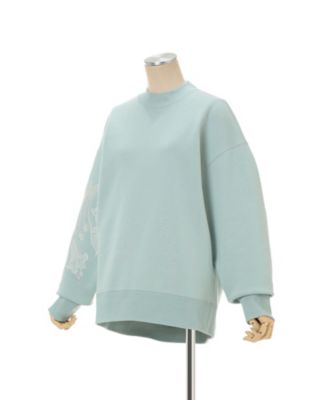 Floral Embroidery Oversized Sweat