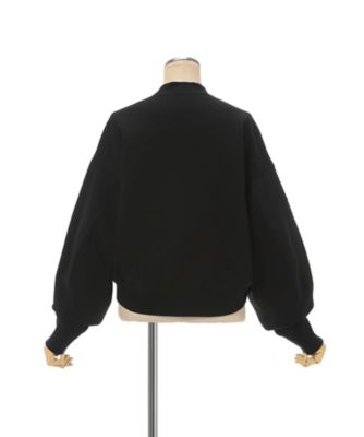 Floral Embroidery Short Sweat Top