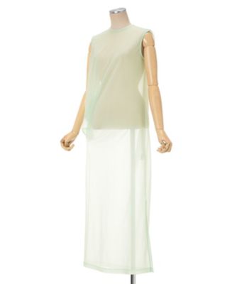 Draped Jersey Sheer Dress 6S／MM26SS