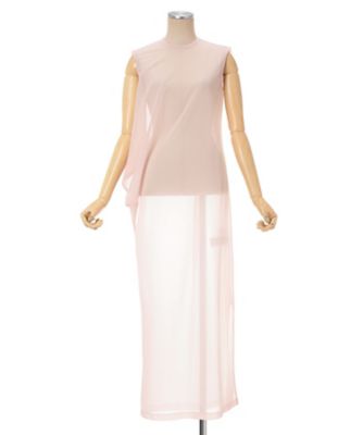 Draped Jersey Sheer Dress 6S／MM26SS