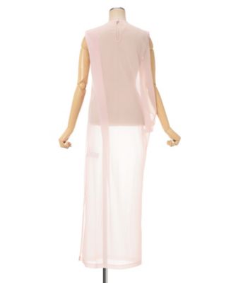 Draped Jersey Sheer Dress 6S／MM26SS