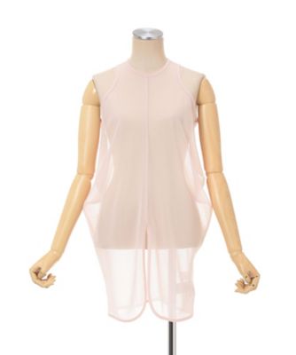 【つき】Mame Kurogouchi Sheer Vest WOMEN'S MAME KUROGOUCHI MAME KUROGOUCHI SHEER SLEEVELESS TOP