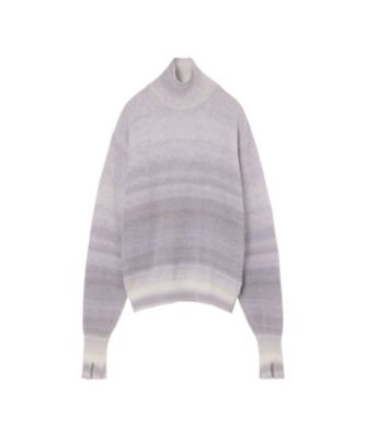 Gradation High Neck Knit Top 6S