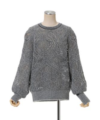 Shimmering Knit Top 6S／MM26SSー