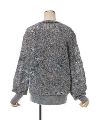 Shimmering Knit Top 6S／MM26SSー