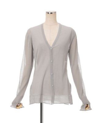 High Gauge Sheer Knit Cardigan 6S