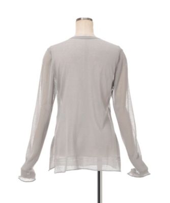 High Gauge Sheer Knit Cardigan 6S