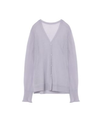 High Gauge Sheer Knit Cardigan 6S
