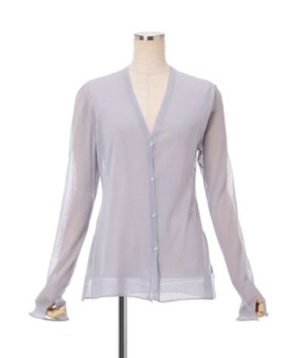 High Gauge Sheer Knit Cardigan 6S