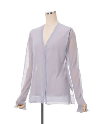 High Gauge Sheer Knit Cardigan 6S