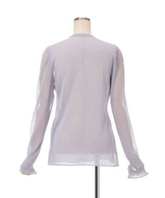 High Gauge Sheer Knit Cardigan 6S