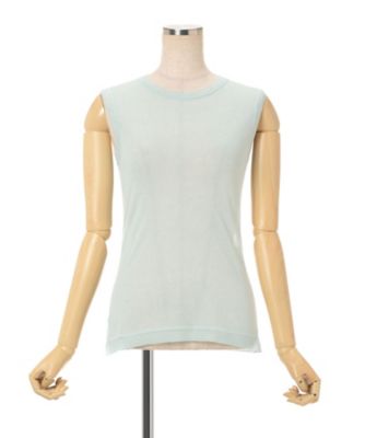 High Gauge Sleeveless Sheer Knit