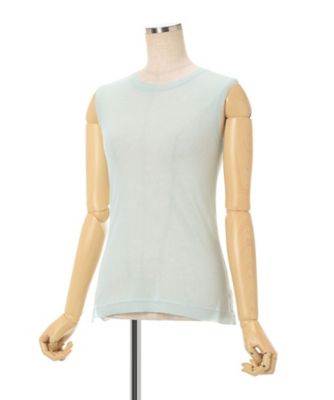 High Gauge Sleeveless Sheer Knit