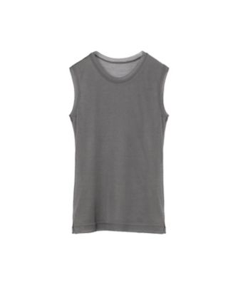 High Gauge Sleeveless Sheer Knit