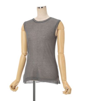 High Gauge Sleeveless Sheer Knit