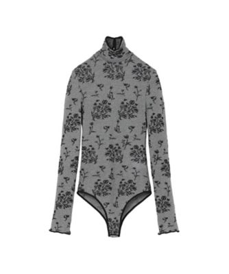 Floral Jacquard Knit Bodysuit 6S