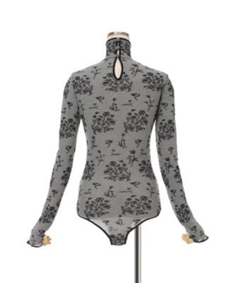 Floral Jacquard Knit Bodysuit 6S