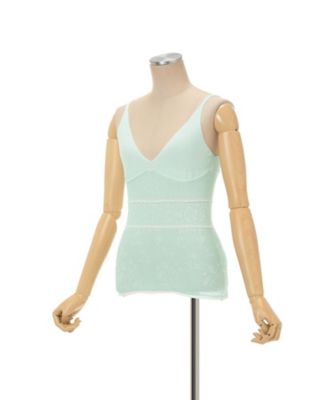 Floral Jacquard Knit Camisole Top