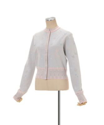 【新品・日本未入荷】アバクロ ラインストーン付きカーディガン (Mサイズ) Layered Jacquard Knit Cardigan 6S
