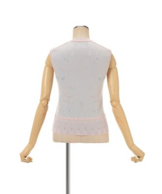 Layered Jacquard Sleeveless Knit