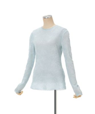【再値下げ】MEDI BACK SHEER KNIT TOP 2WAY BACK RIBBON SHEER KNIT