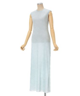 Floral Jacquard Sheer Knit Dress 6S