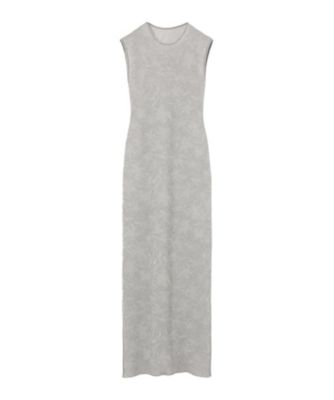Floral Jacquard Sheer Knit Dress 6S
