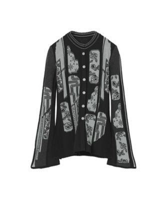 Mame Kurogouchi (Women)/マメ クロゴウチ Ｍｕｌｔｉ－Ｐａｔｔｅｒｎ　Ｋｎｉｔ　Ｃａｒｄｉｇａｎ　６Ｓ／ＭＭ２６ＳＳ－ＫＮ０９４
