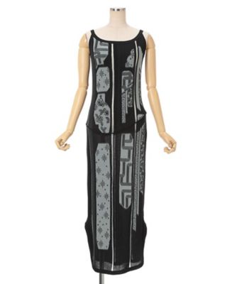 Multi－Pattern Knit Dress 6S／MM26SS
