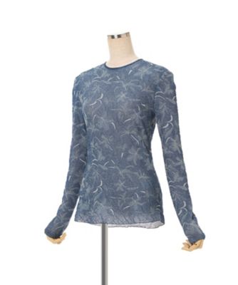 伊勢丹新宿店別注カラー Floral Jacquard Sheer