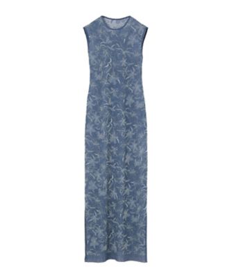 ＜Mame Kurogouchi (Women)＞伊勢丹新宿店別注カラー　Ｆｌｏｒａｌ　Ｊａｃｑｕａｒｄ　Ｓｈｅｅｒ　Ｋｎｉｔ　Ｄｒｅｓｓ　６Ｓ／ＭＭ２６ＳＳ－ＫＮ５１５