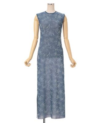 【新品タグつき】mame Froral Cut Jacquard Gown 伊勢丹新宿店別注カラー Floral Jacquard Sheer