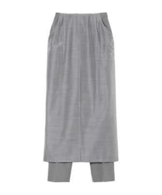 まこ Wool Nylon Shimmering Trousers 6S