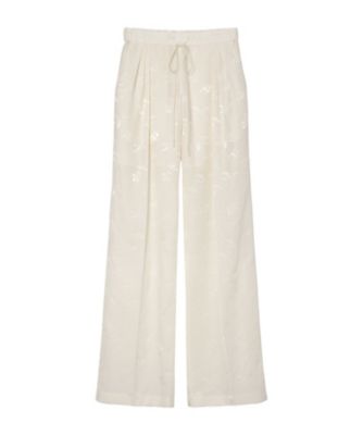 ＜Mame Kurogouchi (Women)＞Ｋａｒａｋｏ　Ｊａｃｑｕａｒｄ　Ｔｒｏｕｓｅｒｓ　６Ｓ／ＭＭ２６ＳＳ－ＰＴ０４６