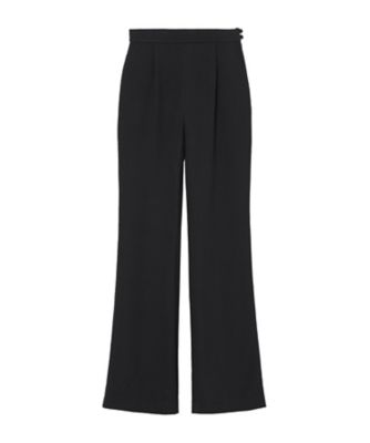 Floral Jacquard Flare Trousers 6S