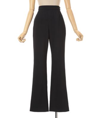 Floral Jacquard Flare Trousers 6S