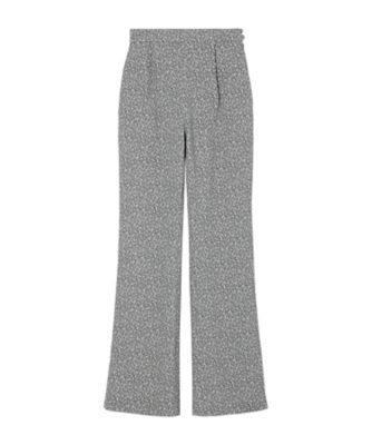 ＜Mame Kurogouchi (Women)＞Ｆｌｏｒａｌ　Ｊａｃｑｕａｒｄ　Ｆｌａｒｅ　Ｔｒｏｕｓｅｒｓ　６Ｓ／ＭＭ２６ＳＳ－ＰＴ０４９