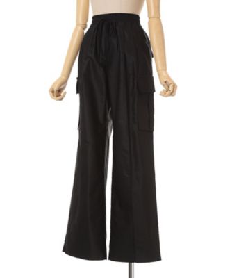 Cotton High Waisted Cargo Trousers