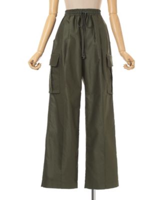 Cotton High Waisted Cargo Trousers