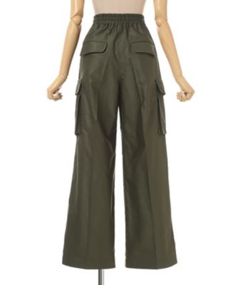 Cotton High Waisted Cargo Trousers