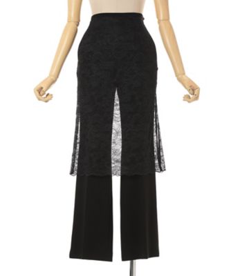 Raschel Lace Layered Trousers 6F