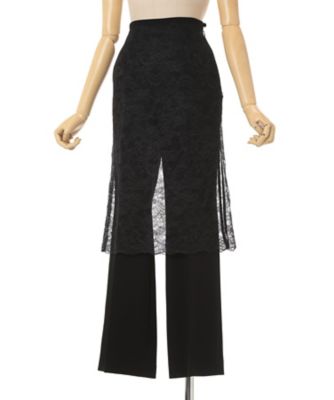 Raschel Lace Layered Trousers 6F