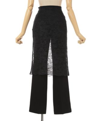 Raschel Lace Layered Trousers 6F